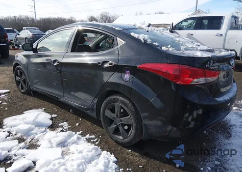 2013 Hyundai Elantra Gls из США, поврежденный, VIN 5NPDH4AEXDH284595